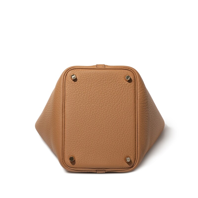 Hermès Biscuit Clemence Picotin Lock 18 Gold Hardware - Image 5